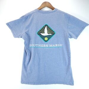Southern Marsh Pocket T-Shirt Mens L Gray Graphic Outdoor Short Sleeve Tee